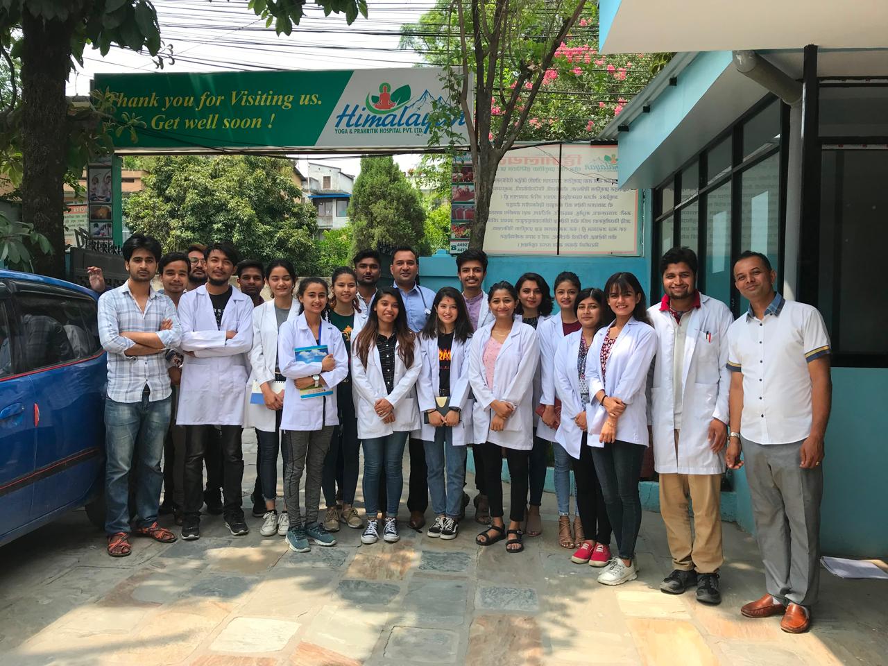 Medical staff and team at Himalayan Yoga and Naturopathy Hospital, Kathmandu